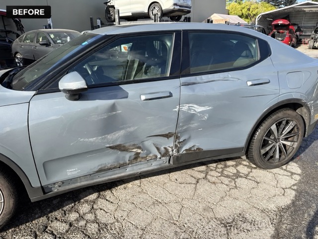 polestar-2-door-damage-before